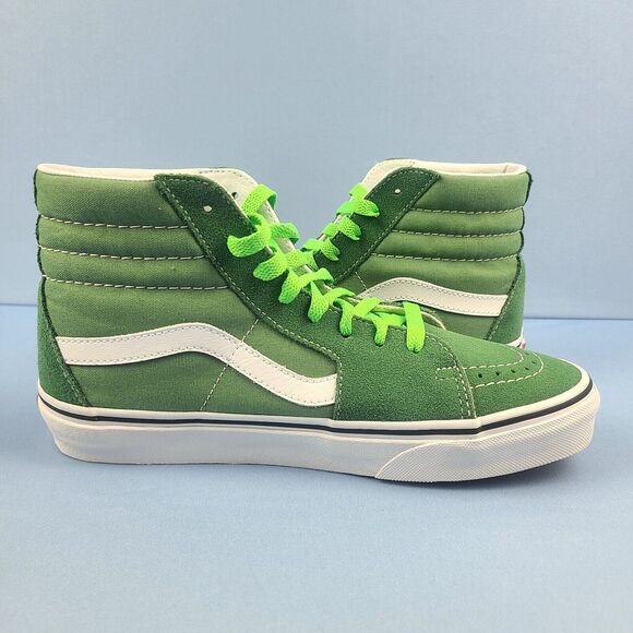 Vans Sk8-Hi Mens Size 7 Canvas Suede Skate Shoes Sneakers Deep Green VN0A38GEUKV - Picture 8 of 16